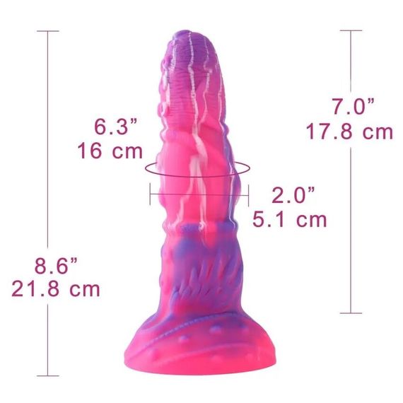 Фалоімітатор для секс-машин Hismith Tentacle Silicone Dildo Monster Series, KlicLok та присоска | Зображення 1