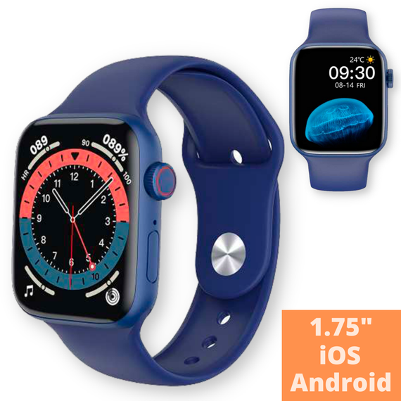 Cмарт Часы XPRo X22 PRO smart watch 1.75" с беспроводной зарядкой синие (X22 PRO_1155) | Зображення 2