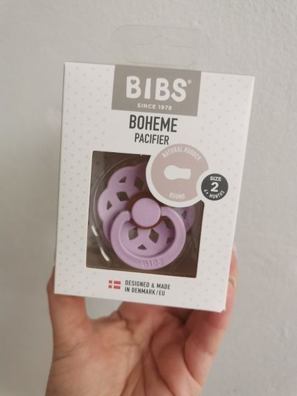 Соска пустушка Bibs Boheme 6-18 міс Violet Sky | Зображення 2