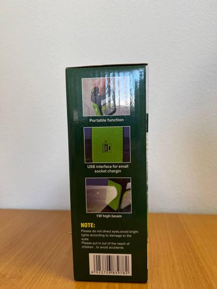 Ліхтар + power bank на сонячній батареї, Ліхтар прожекторний з USB Зелений   знижка | Зображення 7