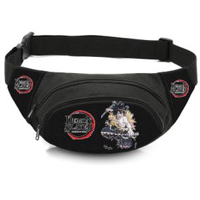 Сумка-бананка детская с принтом Аниме Клинок, рассекающий демонов поясная сумка для мальчика (4468)