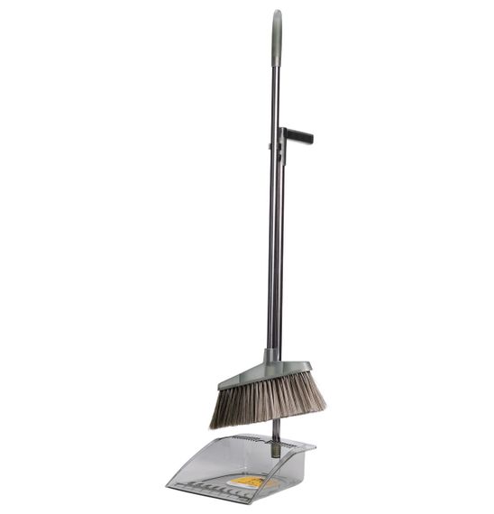 Комплект для прибирання віник (щітка) та совок з довгою ручкою 25×25×95 (см) набір віник та совок Зелений HP-35015-7GR | Зображення 2