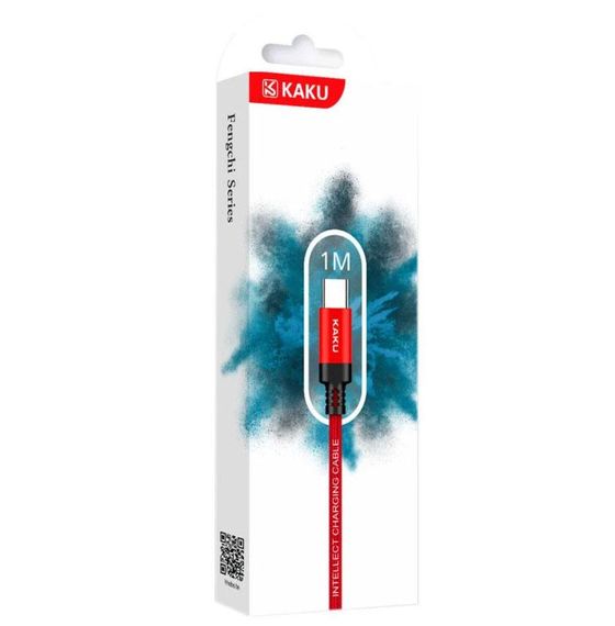 USB кабель Kaku KSC-283 USB Type-C 1m - Red | Зображення 1