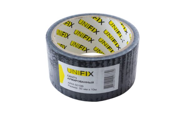 Лента армированная Unifix - 50 мм x 10 м черная (ARM-5010B)