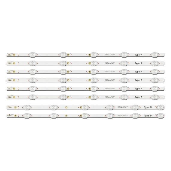 LED підсвітка TV 55“ 4708-K55WDF-A1113N21 4708-K55WDF-A1113N31 4708-K55WDF-A2117N41/N51 K550WDF A1/A2  8шт.