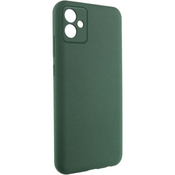 Чохол TPU GETMAN Liquid Silk Full Camera для Samsung Galaxy A06 Зелений / Dark green | Зображення 1
