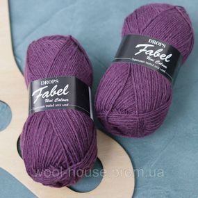 Шкарпеткова пряжа Drops Fabel - Uni print, 104 Purple