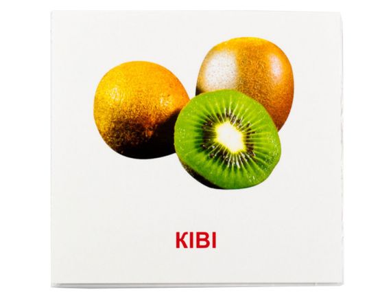 Развивающие карточки "Фрукты" (110х110 мм) 66424 на укр./англ. языке | Зображення 1