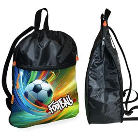 Рюкзак-мешок для школы с футбольным мячом детская сумка для обуви и спортивной одежды (01469)