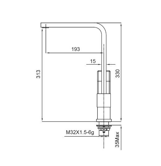 Змішувач для кухні Koer KB-70010-05 (KR3489) | Зображення 1