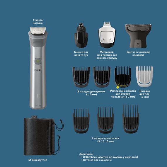 Тример Philips універсальний All-in-One Series 5000 MG5940/15 (MG5940/15) | Зображення 9