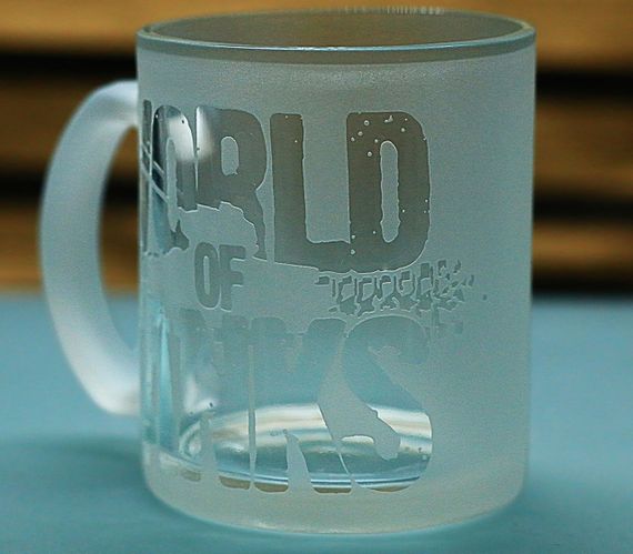 Скляна чашка для чаю 320 мл з гравіюванням гри  Ворлд оф Танкс World of Tanks подарунок для танкіста WOT | Зображення 2