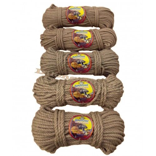 Джутовый канат крученого типа, Ø12 мм, длина 50 м | Зображення 1