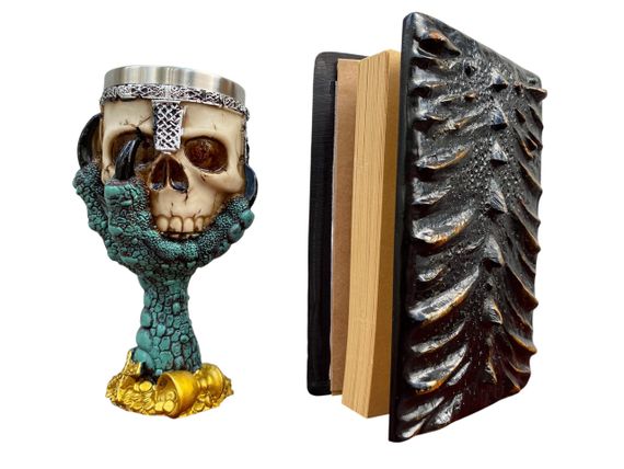 Подарунковий набір Келих 3D Лапа Дракона та Блокнот 3D «Жар Серця Дракона» | Зображення 1