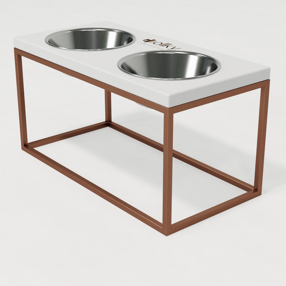 Миски на підставці для середніх і великих собак Hollky Base L (2 × 0,95 л) BL-422120-GLWH | Зображення 7