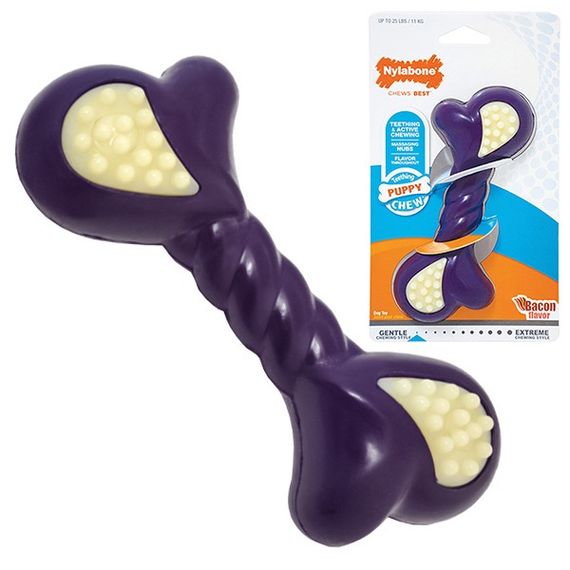 Игрушка для щенят Nylabone Puppy Chew Double Action, 16 см