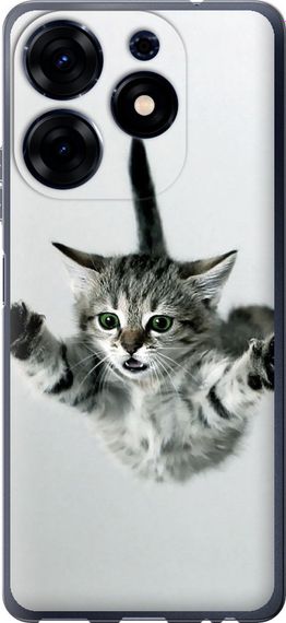 Чехол на Tecno Spark 10 Pro Летящий котёнок "2322u-3022-17620"
