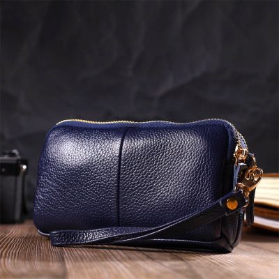 Сумка Vintage На два відділення з натуральної шкіри Синя (22089) | Зображення 9