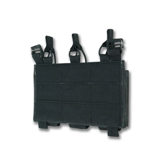 Съемная передняя панель к плитоноске с подсумками под 3 магазина черный мультикам | Зображення 4