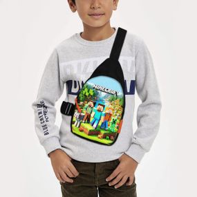 Сумка через плече дитяча Minecraft 29х17 см сумка слінг для хлопчика (02121)