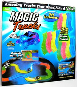 Дорога трек світиться дитяча іграшкова Magic Tracks Меджік Трек 220 деталей