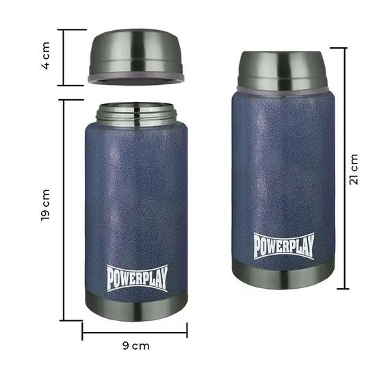 Термос харчовий PowerPlay 9002 Синій 750 мл (PP_9002_750ml_ Blue) | Зображення 2