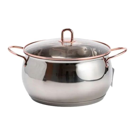 Набір каструль з нержавіючої сталі 3 штуки 6,1/2,6/3,6 л, хром HP33525W | Зображення 1