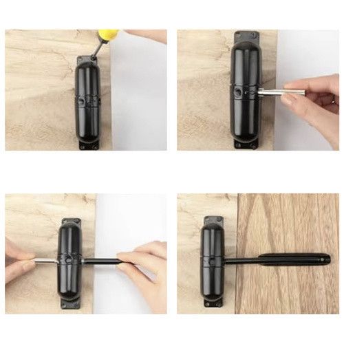 Доводчик дверей MALATEC з важелем, чорний, до 60 кг | Зображення 9