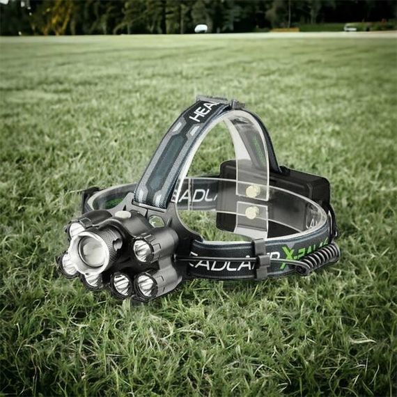 Яскравий світлодіодний ліхтар налобний Bailong Police BL-T78 5 led білий, налобний ліхтарик з FO-119 usb зарядкою