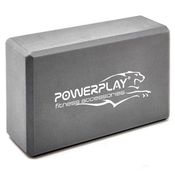 Блоки для йоги 2 шт. PowerPlay 4006 Yoga Brick EVA Сірі (пара) | Зображення 2