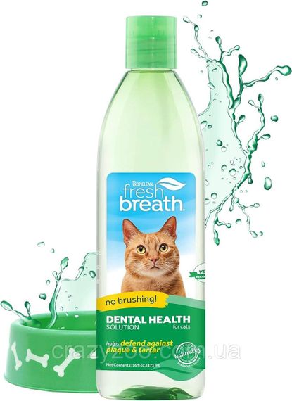 Добавка у воду TropiClean "Свіже дихання", для котів 473 мл (645095001152)