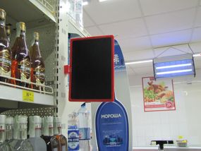 Посилений магнітний тримач рамки вертикальний з рамкою, Прозрачный, А4