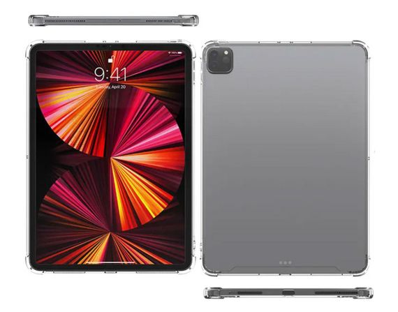 Силиконовый чехол бампер Primolux Silicone для планшета Apple iPad Pro 12.9" 2020 / 2021 / 2022 - Clear | Зображення 3