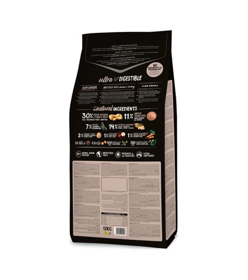 Сухий корм для собак середніх порід з куркою Ownat Ultra Dog Medium, 12 кг | Зображення 1