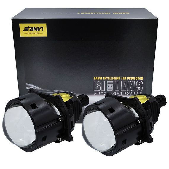 Комплект світлодіодних лінз SANVI Bi-LED S3 Plus LASER 5500K 3.0" 65W