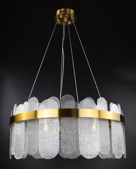 Люстра підвісна на 8 лампочок 26858 Латунь 40-200х60х60 см.