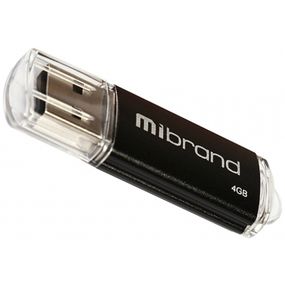 USB флеш накопичувач Mibrand 4GB Cougar Black USB 2.0 (MI2.0/CU4P1B) (MI2.0/CU4P1B)