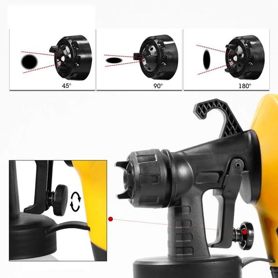 Электрический краскораспылитель на 800 мл, 500 Вт, Electric Paint Sprayer / Распылитель для краски / | Зображення 4
