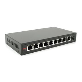 8мі портовий PoE Full Gigabit комутатор ONV-POE33108PFG, 8xPoe1000Мбіт + 1х1000 Мбіт + 1xSFP 1000Мбіт, до 250м, IEEE802.3af/at,