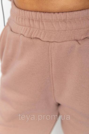 Спортивний костюм жіночий на флісі, колір бежевий, розмір L-XL FA_008167 | Зображення 5