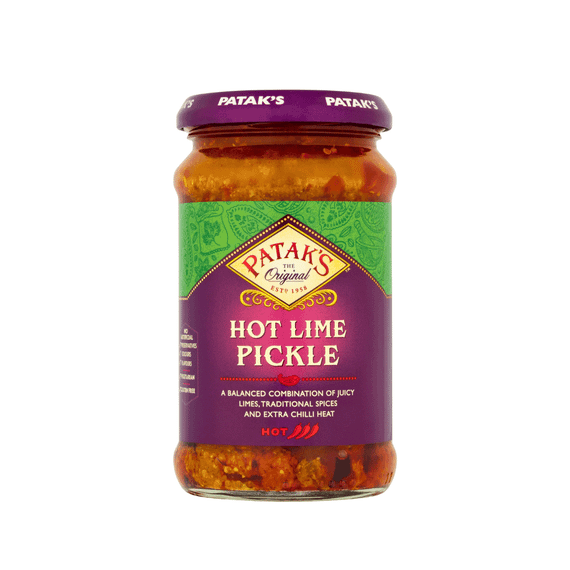 Гострий лаймовий маринад  Hot Lime Pickle 283г Patak's 5011308000208