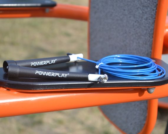 Скакалка скоростная Паверплей 4202 Ultra Speed Rope Синяя (2,9m.) | Зображення 9