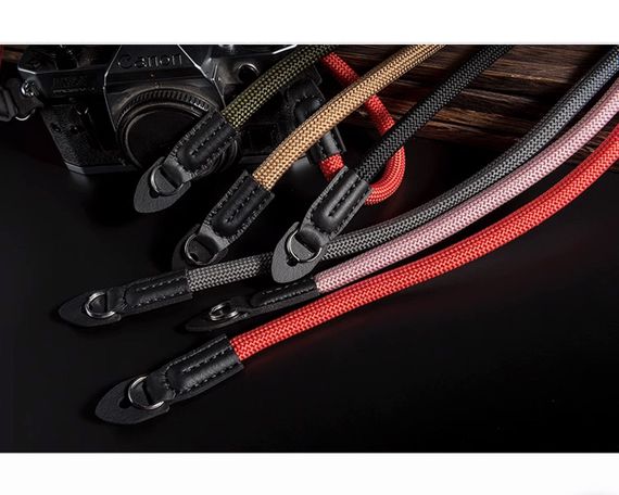 Ремінь універсальний для фотоапарата фотокамери CAMERA STRAP нашийний плечовий з тканини хакі | Зображення 1