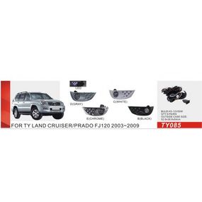 Фари дод. модель Toyota Prado FJ120 2003-09/TY-085E/H3-12V55W+LED-2W/FOG+DRL/ел.проводка