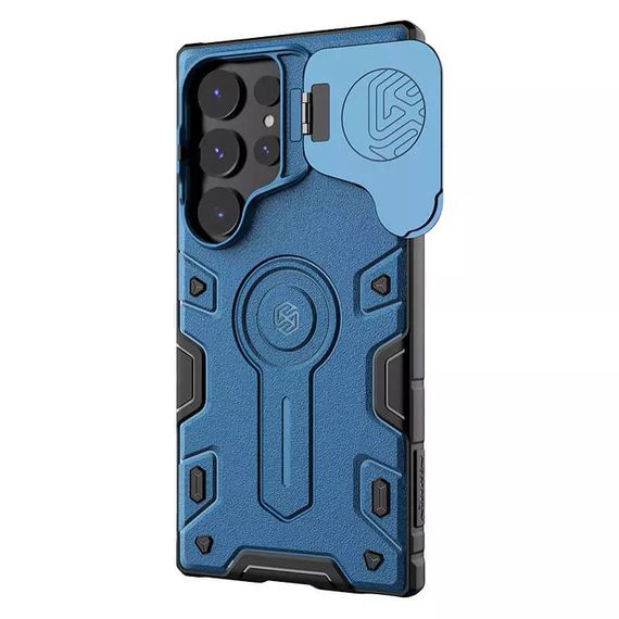 TPU+PC чохол Nillkin CamShield Armor Prop для Samsung Galaxy S25 Ultra Blue | Зображення 1