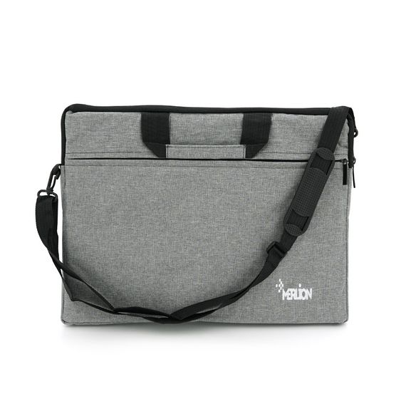 Сумка для ноутбука Merlion 15.6" Stripe,с плечевым ремнем,Gray