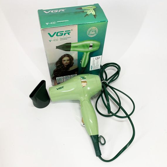 Фен для волос от сети VGR V-432, Электрический фен для профессионального использования YD-37 | Зображення 5