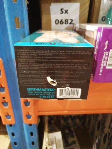 Фалоімітатор Doc Johnson Signature Cocks Girthmasterr 8.5 inch UltraSkyn (дірка в пакованні!!!) Sex Aura | Зображення 1
