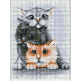 Алмазна мозаїка "Маленькі улюбленці" Ідейка AMO7134 30х40 см