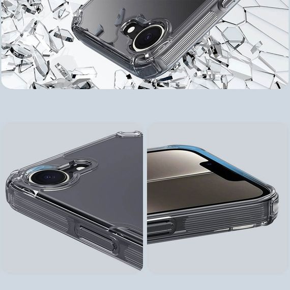 TPU чохол Nillkin Nature Pro Series для Apple iPhone 16e (6.1") Безбарвний (прозорий) | Зображення 6